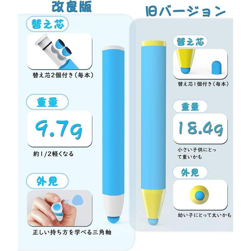 タッチペン 子供用 Ciscle スタイラスペン 3本セット シリコン製 安全 握りやすい iPad/タブレット/iPhone/Androi｜haru-online｜04