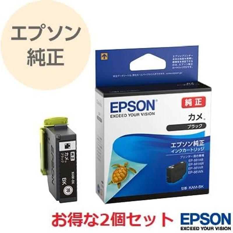 EPSON (エプソン) 純正インク KAM-BK カメ ブラック 2本セット｜haru-online｜02