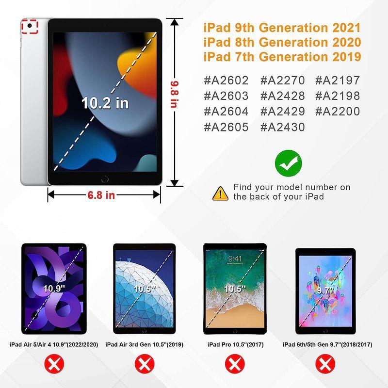 Fintie iPad 10.2 ケース iPad 第9 / 8 / 7世代 ケース 2021 2020 2019 透明バックカバー App｜haru-online｜10