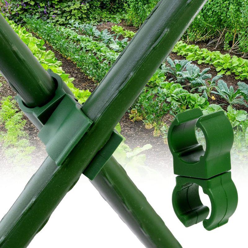 YMOS 支柱クリップ ガーデニング 支柱 クリップ 20個セット 菜園 クロスバンド 連結用 (8mm)｜haru-online｜03