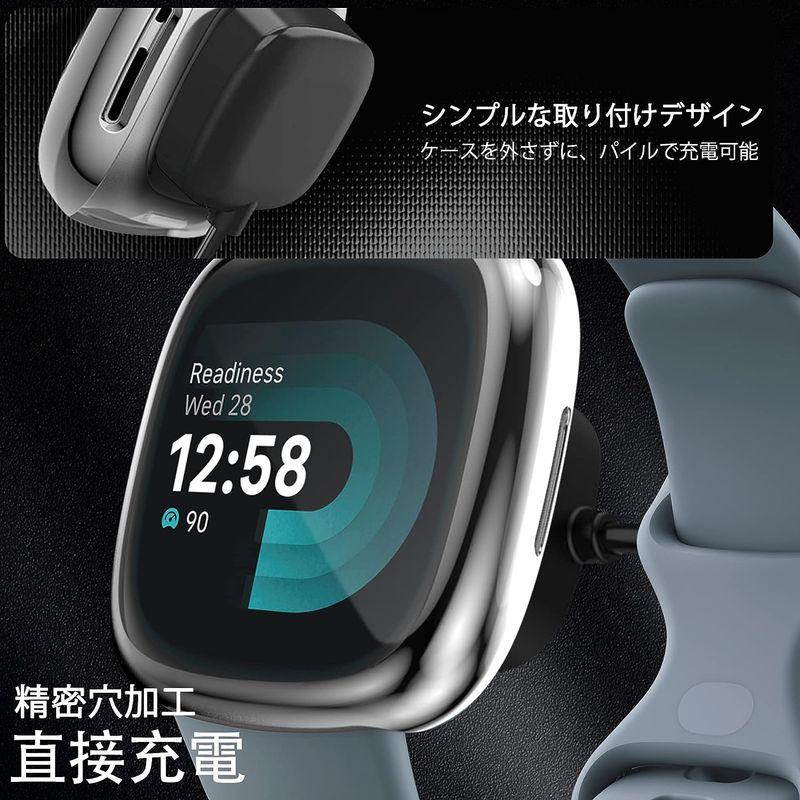 Seltureone 3個セット Fitbit versa 4用ケース Fitbit sense 2用ケース versa 4保護ケース se｜haru-online｜05