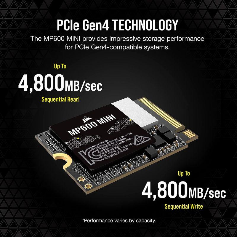 CORSAIR MP600 MINI シリーズ TLC NAND採用 1TB PCIe Gen4 x4 NVMe M.2 2230 Stea｜haru-online｜06