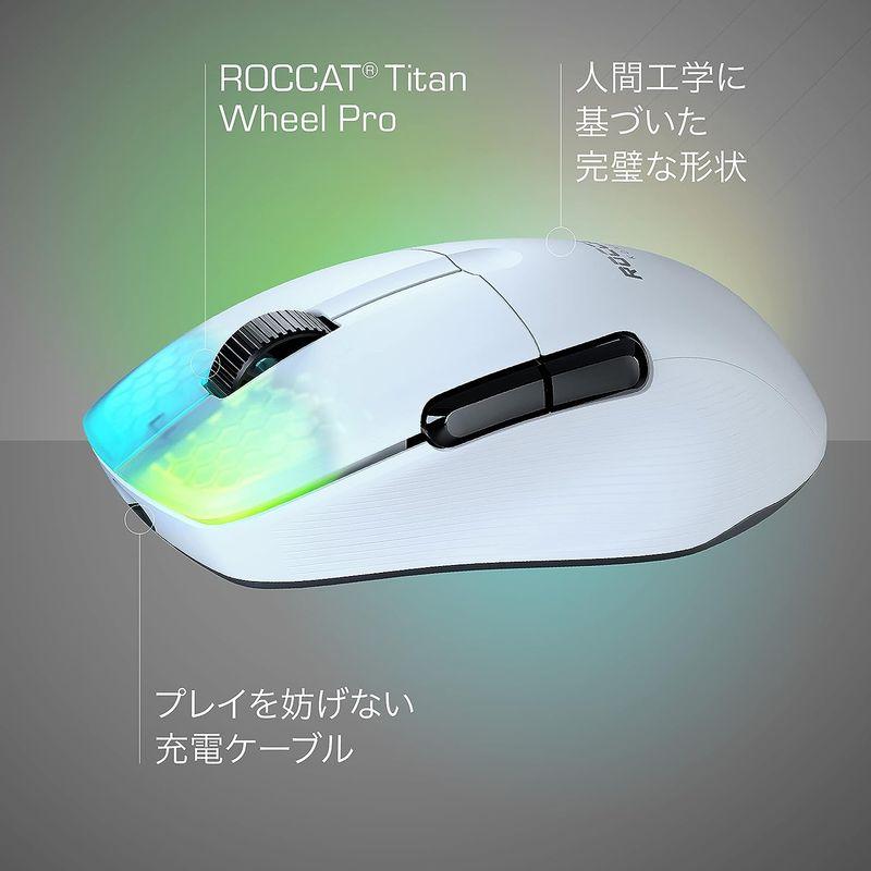 売上値引高 ROCCAT ゲーミングマウス Kone Pro Air ワイヤレス 2.4GHz/Bluetooth ホワイト/白 光学式/19K/オプテ