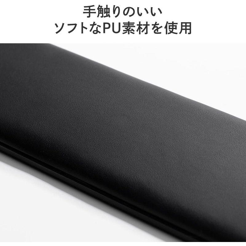 サンワダイレクト リストレスト キーボード クッション 15°の傾斜付き エルゴノミクス 35.8cm ノートPC/コンパクトキーボード用｜haru-online｜05