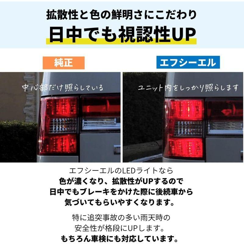 fcl.(エフシーエル) S25 ストップランプ LED シングル球 レッド 赤 23連 車検対応 12V 車専用 左右分2個入り ブレーキ｜haru-online｜06