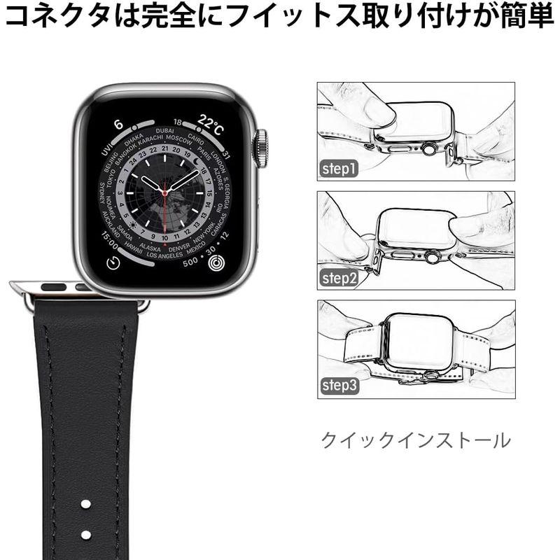 コンパチブル Apple Watch バンド 本革製 レザーを使い、iWatchSE、SeriesUltra/8/7/6/5/4/3/2/1｜haru-online｜06