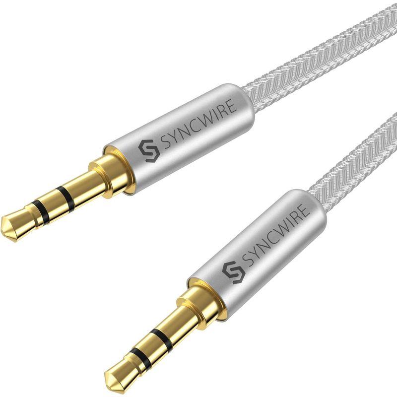 Syncwire 2m オーディオケーブル ナイロン編み Auxケーブル 標準3.5mm ステレオミニプラグ 車/iPhone/Androi｜haru-online｜04