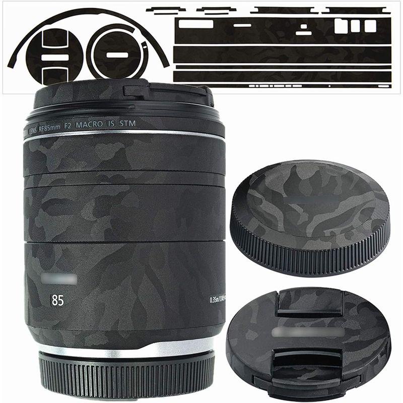 レンズ 保護レザーフィルム Canon RF 85mm F2 Macro IS STM レンズ 用 3M材料 ブラック迷彩｜haru-online｜04