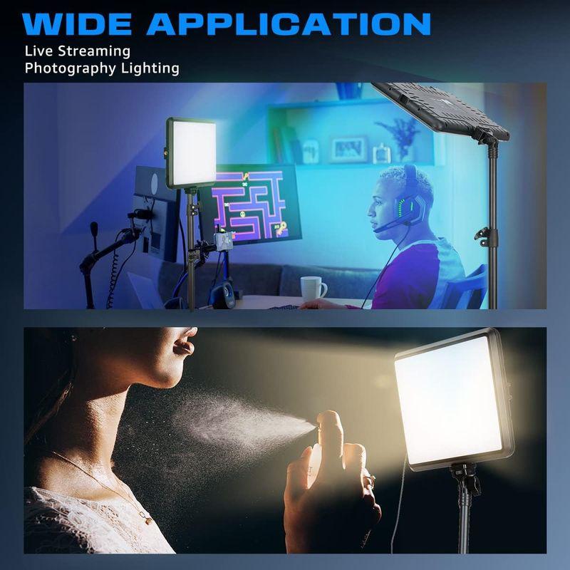 NiceVeedi 2パック撮影用ライト LEDビデオライト 写真スタジオ NiceVeedi 2パック撮影用ライト LEDビデオライト 写真スタジオ