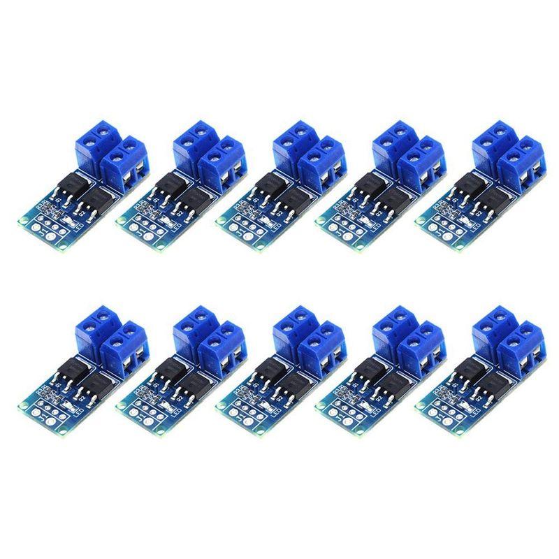 Haskoss 10個 DC 5V-36V 15A(最大30A)MOSFET MOS FETトリガー Haskoss 10個 DC 5V-36V 15A(最大30A)MOSFET MOS FETトリガー