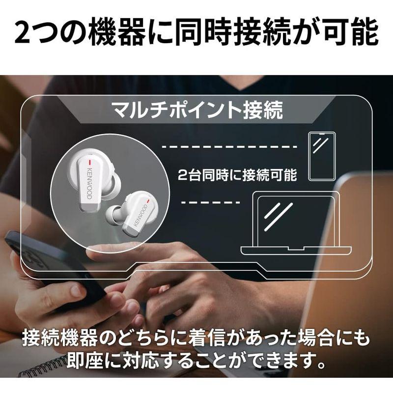 JVCケンウッド KENWOOD KH-BIZ70T ワイヤレスイヤホン 本体質量4.6g(片耳) 最大21時間再生 Bluetooth V｜haru-online｜02