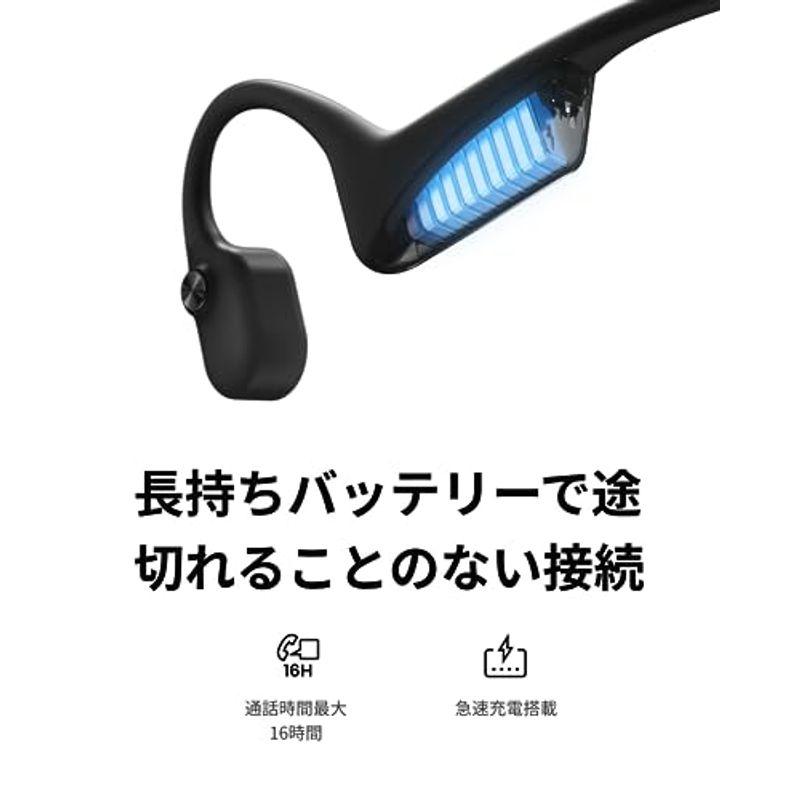 公式ストア正規品 Shokz OpenComm 2 ミュートボタンの追加 骨伝導イヤホン 通話専用 急速充電 クリアな通話体験 最強ノイズキ｜haru-online｜06