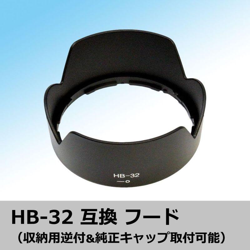 F-Foto HB-32 互換フード (適合レンズ: ニコン AF-S DX NIKKOR 18-140mm f/3.5-5.6G ED V｜haru-online｜02