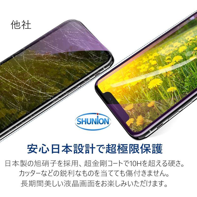 iphonexs max ガラスフィルム ブルーライトカット 2枚入り iPhone11promax ブルーライト フィルム アイフォン11｜haru-online｜02