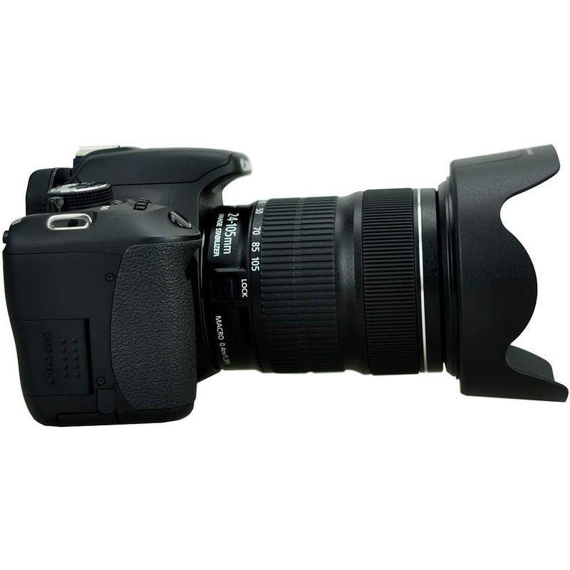 JJC 可逆式 レンズフード Canon EF 24-105mm F3.5-5.6 IS STM & EF 24-105mm F4L IS｜haru-online｜07