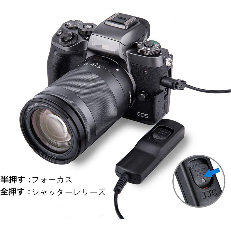 JJC RS-80N3 TC-80N3 シャッターリモコン リモートケーブル カメラ リモートレリーズ リモートレリーズ Canon EOS｜haru-online｜08