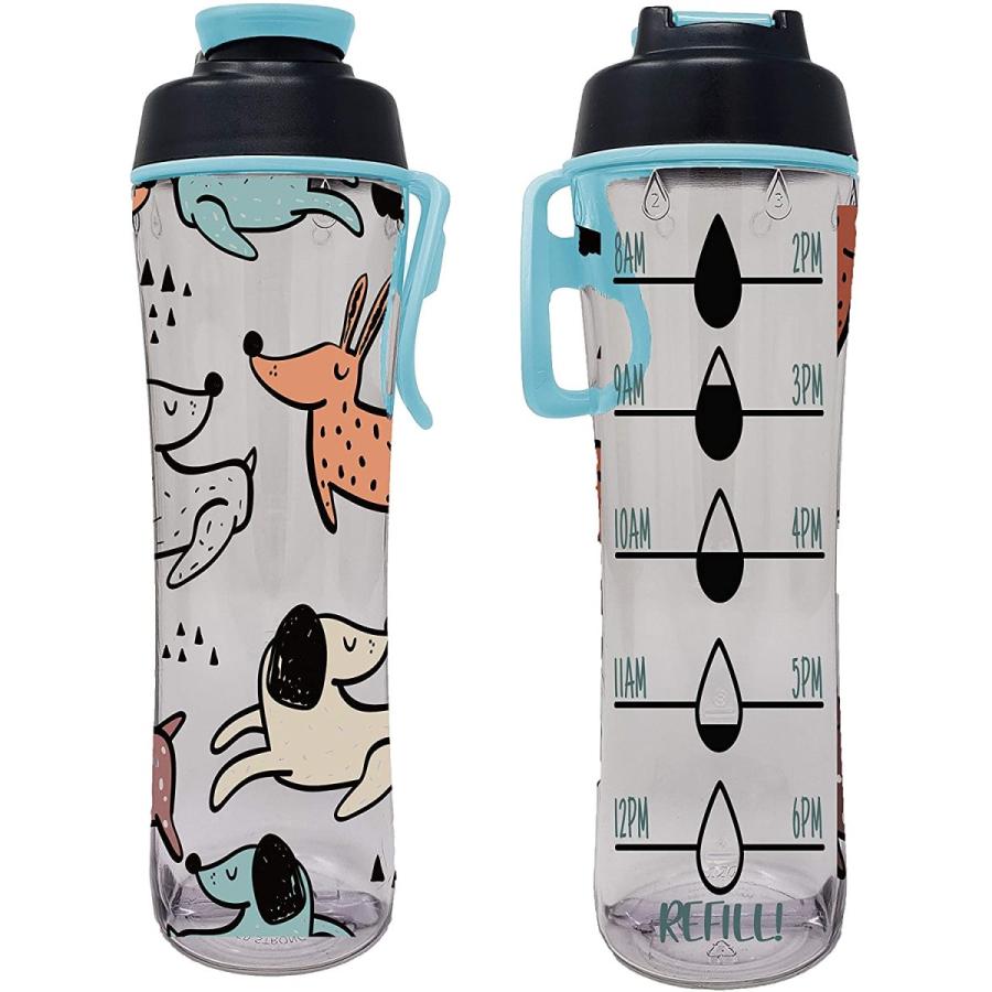 楽天カード分割 50本の強力な水筒 子供用 時間マーカー付き モチベーションを高めるボトル 男の子と女の子に一日中水を飲むことを思い出させる Bpaフリー 漏れ防止プ 爆売り Nooitmeergrasmaaien Be