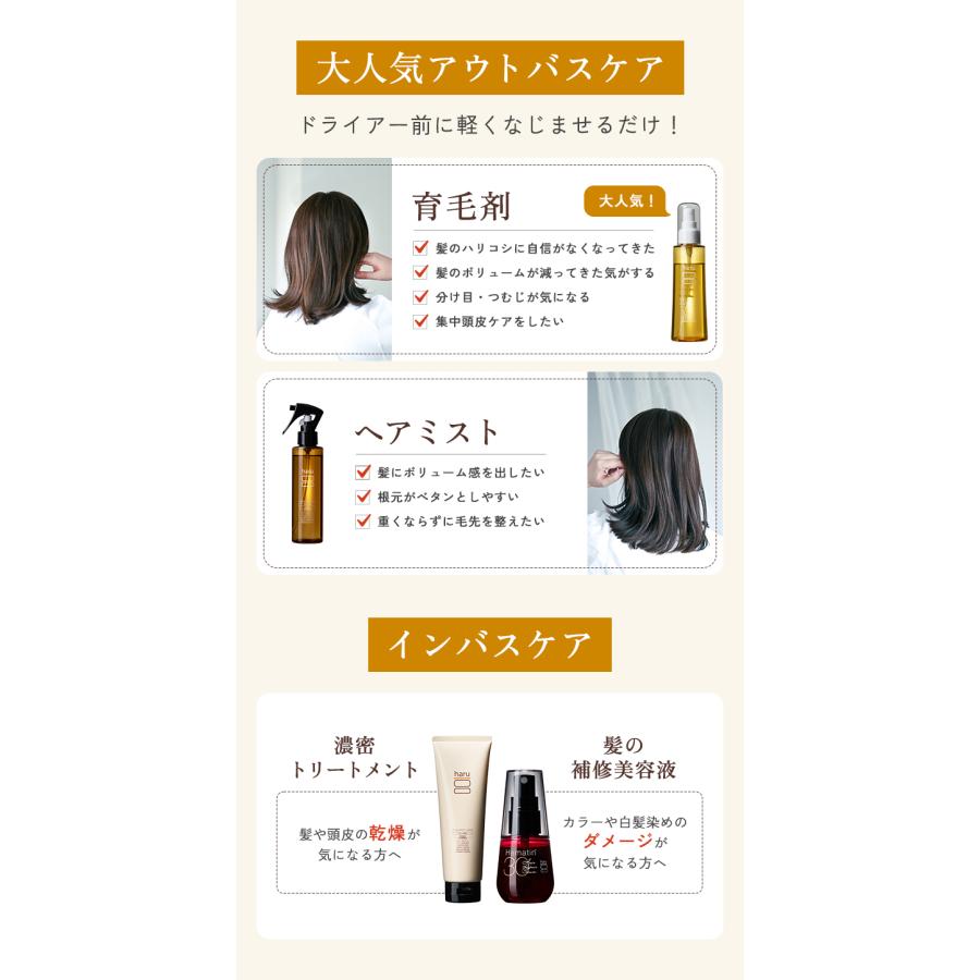 haru 【最大25％OFF】選べるよりどり「4点セット」（シャンプー3