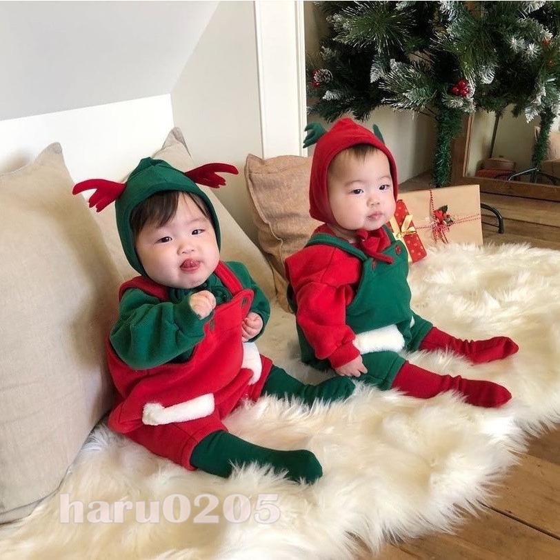 春の新作 クリスマス衣装 子供 赤ちゃん ベビー服 ロンパース サロペット 可愛い サンタ 裏ボア 鹿 コスチューム 女の子 男の子 幼児 キッズ パーティー 出産お祝い Babylonrooftop Com Au