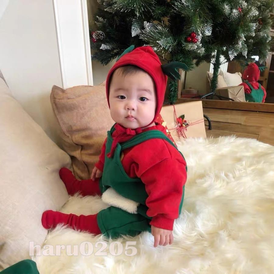 春の新作 クリスマス衣装 子供 赤ちゃん ベビー服 ロンパース サロペット 可愛い サンタ 裏ボア 鹿 コスチューム 女の子 男の子 幼児 キッズ パーティー 出産お祝い Babylonrooftop Com Au