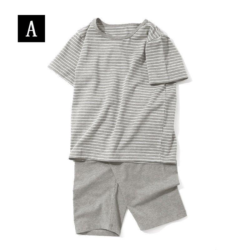 キッズ パジャマ 子供パジャマ セットアップ 女の子 男の子 夏 コットン Tシャツ 半ズボン ストライプ 五分丈パンツ 半袖 ルームウェア 部屋着 男女兼用 可愛い 新発売