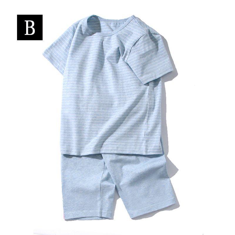 キッズ パジャマ 子供パジャマ セットアップ 女の子 男の子 夏 コットン Tシャツ 半ズボン ストライプ 五分丈パンツ 半袖 ルームウェア 部屋着 男女兼用 可愛い 新発売
