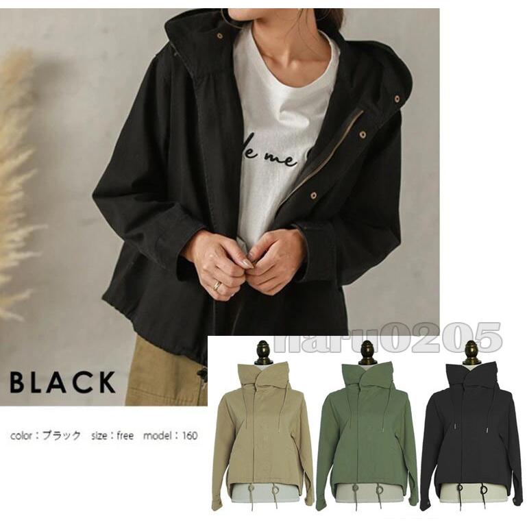 Seal限定商品 スプリングコート レディース 秋冬 ミリタリージャケット トレンチコート ショート丈 フード付き モッズジャケット アウター キレイめ カジュアル モッズコート