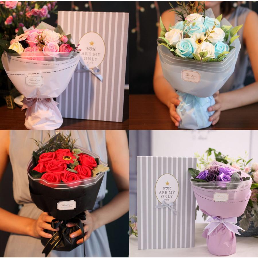 枯れない花 ソープフラワー ピンク レッド バラ ボックス ギフト 造花 母の日 プリザーブドフラワー 石鹸花 プレゼント 薔薇 最新情報 誕生日 フラワーボックス