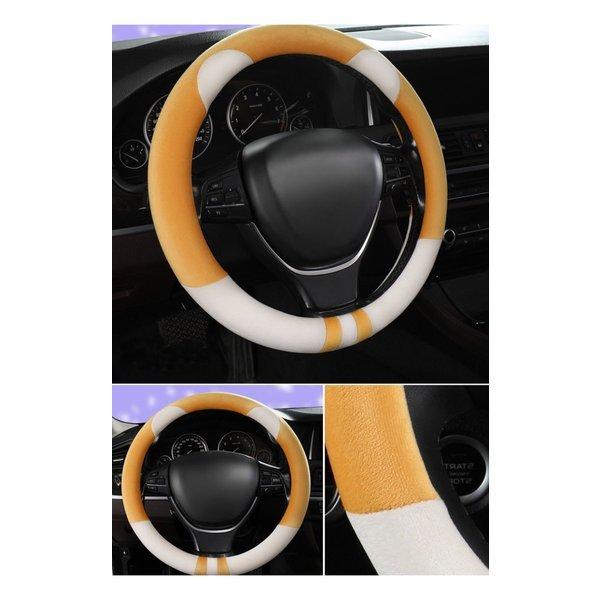 ハンドルカバー カー ステアリングカバー 冬 暖かい 車ハンドルカバー 