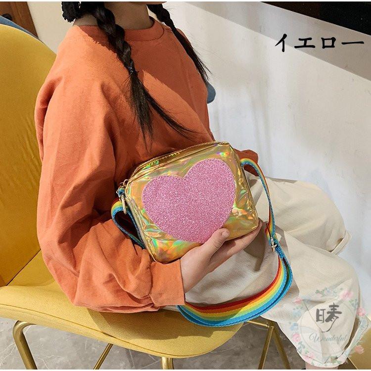 ショルダー バッグ キッズ ハート柄 女の子 子供用 おしゃれ 斜めがけ 軽量 小さめ ポシェット フェイクレザー ミニバッグ キラキラ 防水 子供 幼児 女子 有名な高級ブランド