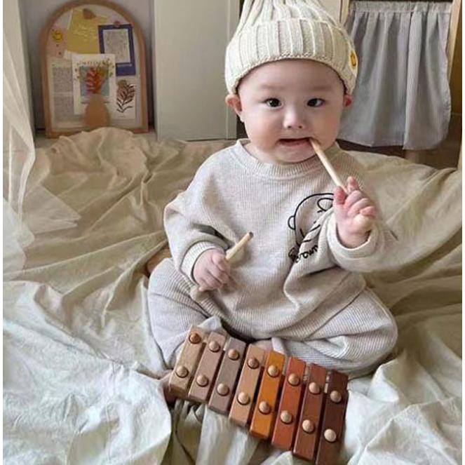 ベビー服 上下セット 2点セット 長袖 赤ちゃん 秋服 新生児 秋冬