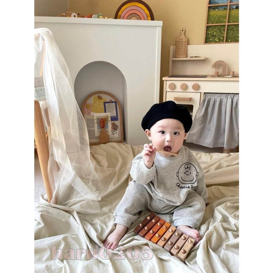 ベビー服 上下セット 2点セット 長袖 赤ちゃん 秋服 新生児 秋冬