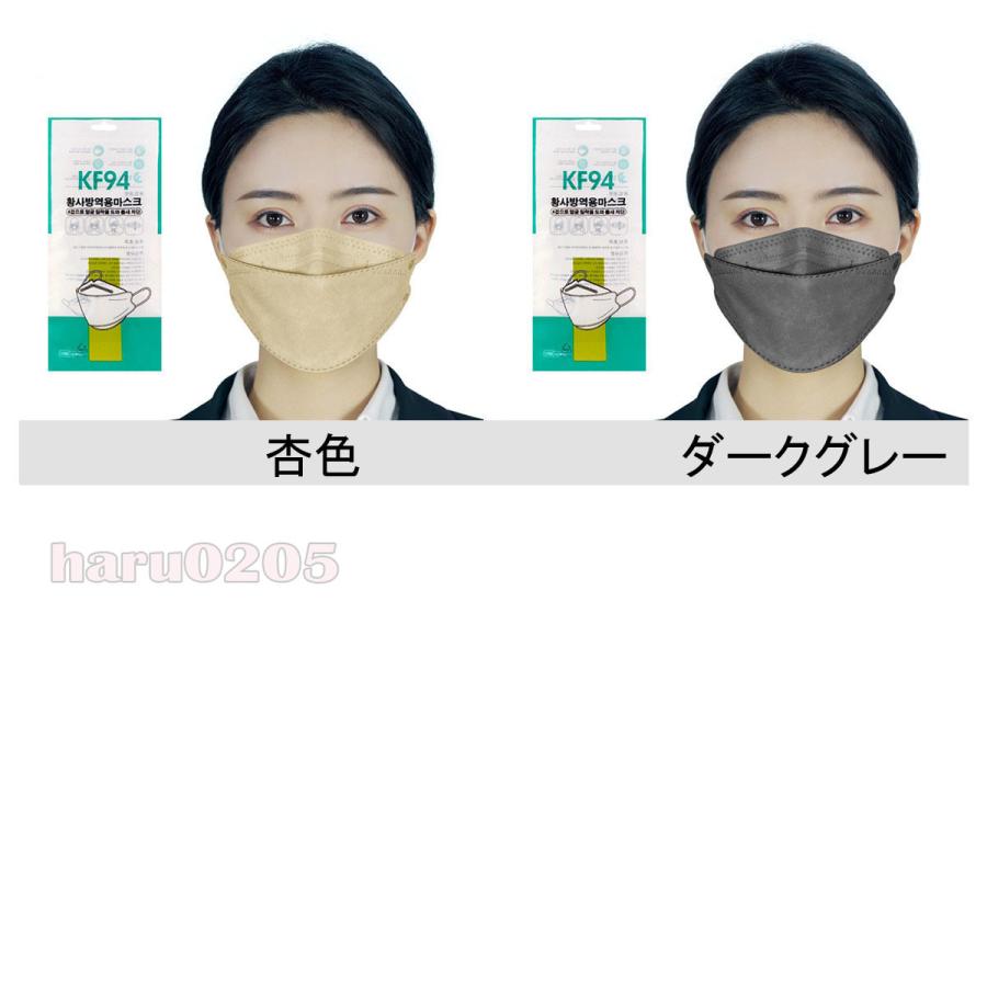 KF94マスク 不織布マスク KN95同級 50枚入 3D立体 4層構造 平ゴム