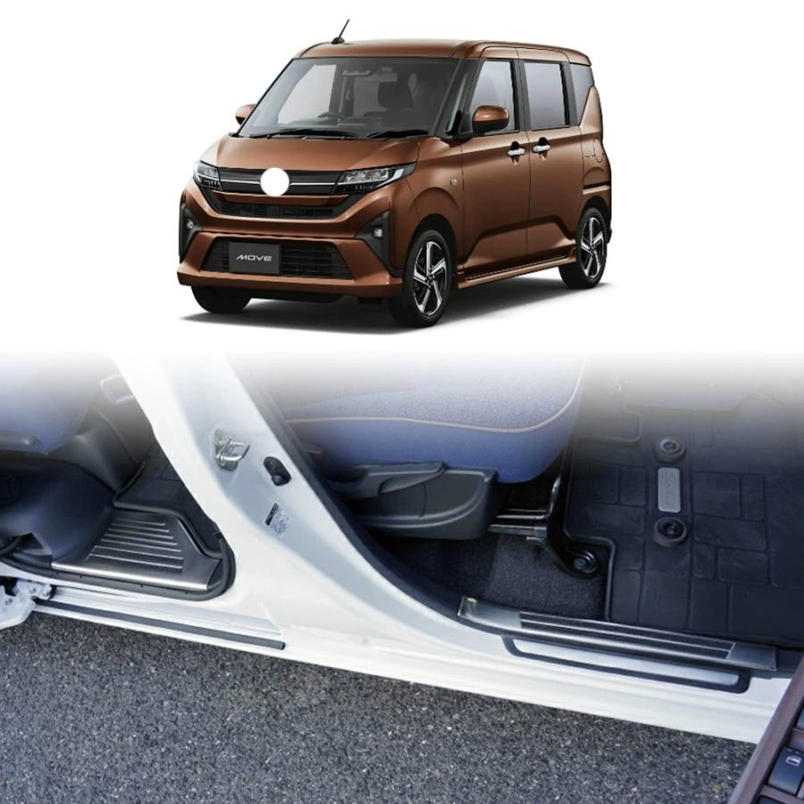 ダイハツ 新型 ムーヴ サイドステップガード MOVE LA850S LA860S G RS