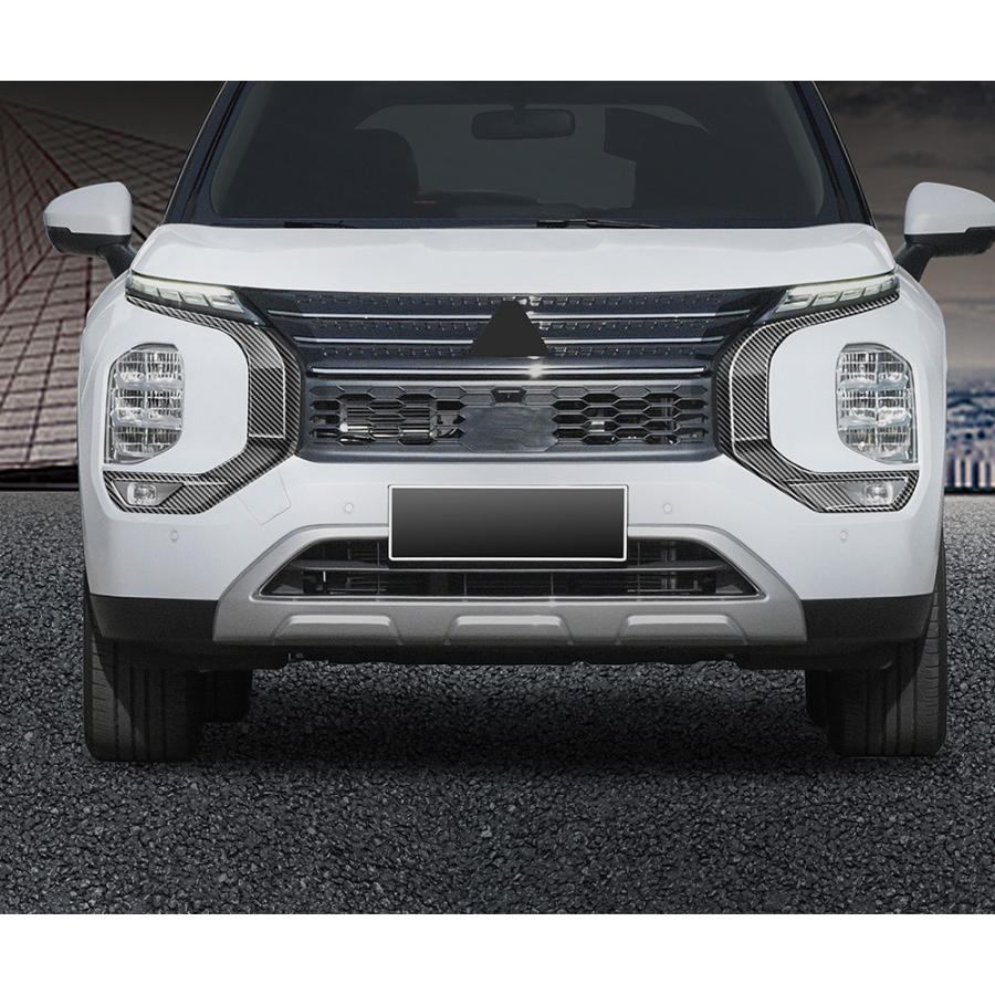 新型 アウトランダー グリルガーニッシュ 三菱 Outlander PHEV GN系 GN0W 外装 メッキ仕上げ ドレスアップ アクセサリー グリルカバー_14