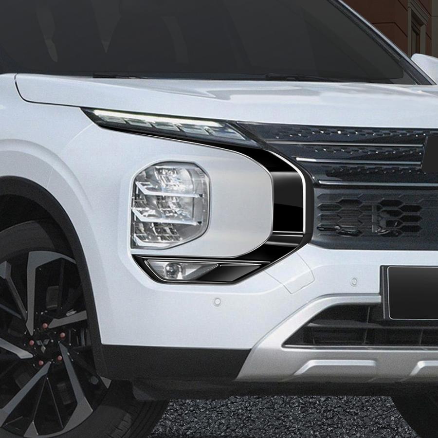新型 アウトランダー グリルガーニッシュ 三菱 Outlander PHEV GN系 GN0W 外装 メッキ仕上げ ドレスアップ アクセサリー グリルカバー_1