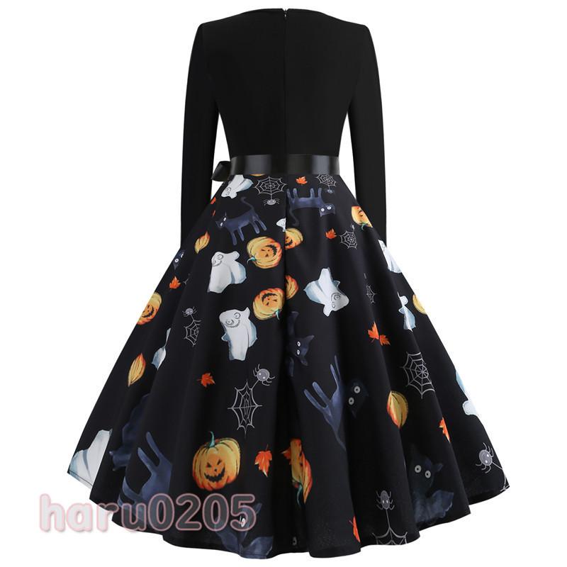 ハロウィン ワンピース レディース Halloween コスプレ カボチャ 毎日激安特売で 営業中です コウモリ 大人 万聖節 変装 文化祭 コスチューム 演出服 魔法 イベント 仮装 パーティー