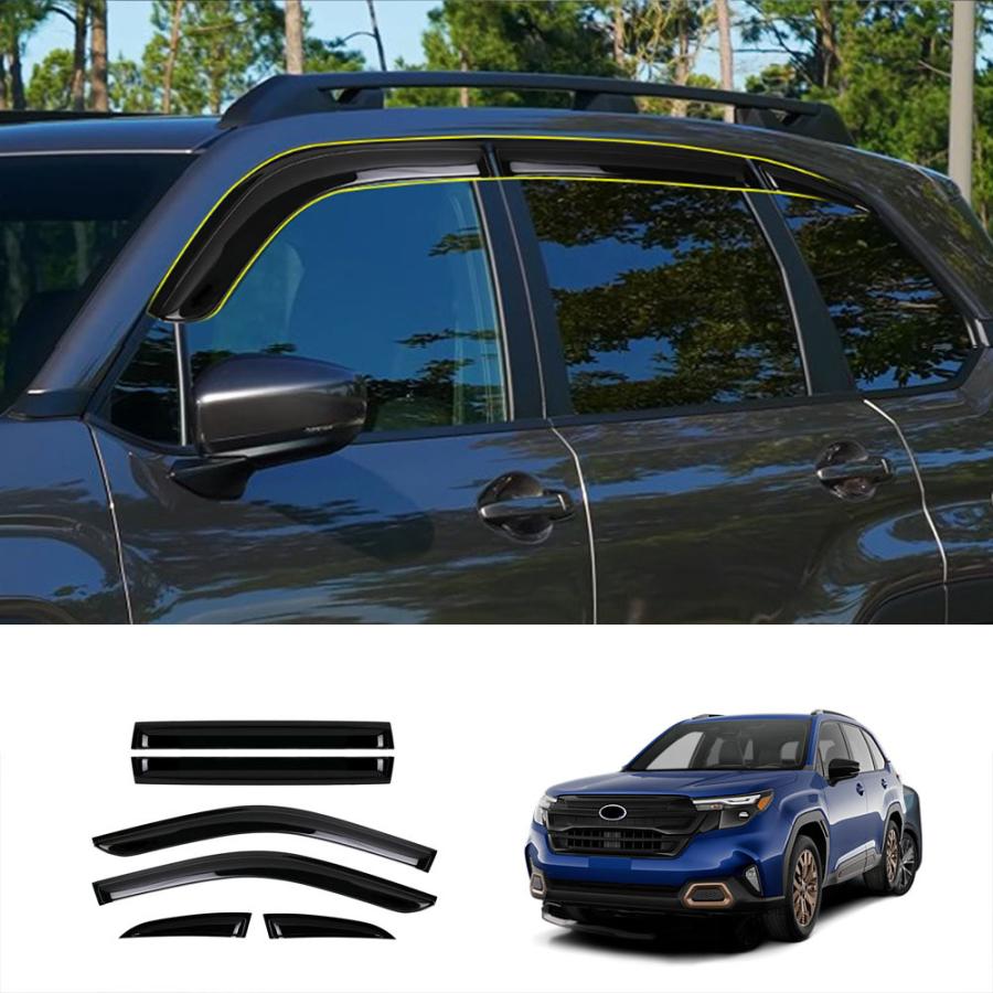 新型 フォレスター SL系 サイドウインドウバイザー Forester SL5 SLG 