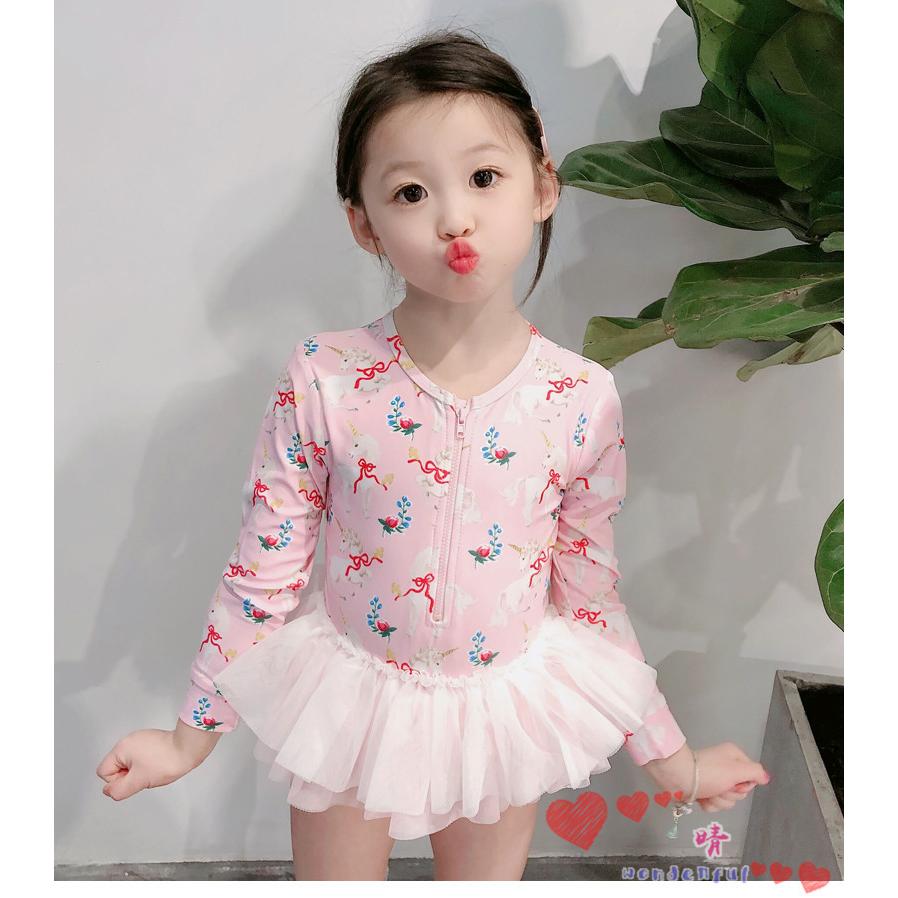 水着 女の子 オールインワン 長袖 子供 キッズ ワンピース水着 ベビー 連体水着 ピンク プリンセス 帽子付き 海 温泉 ビーチ 韓国風 水遊び ジュニア 女児水泳服 Sq0513 05 晴 通販 Yahoo ショッピング