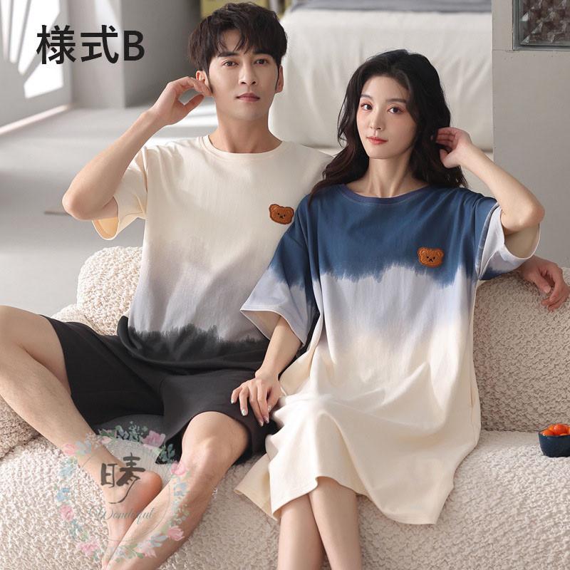 パジャマ ペア 夏 ルームウェア 半袖 ペアルック お揃い レディース メンズ カップル 上下セット ペアパジャマ 綿 コットン ストライプ 無地 寝巻き 部屋着 Sy0428 晴 通販 Yahoo ショッピング