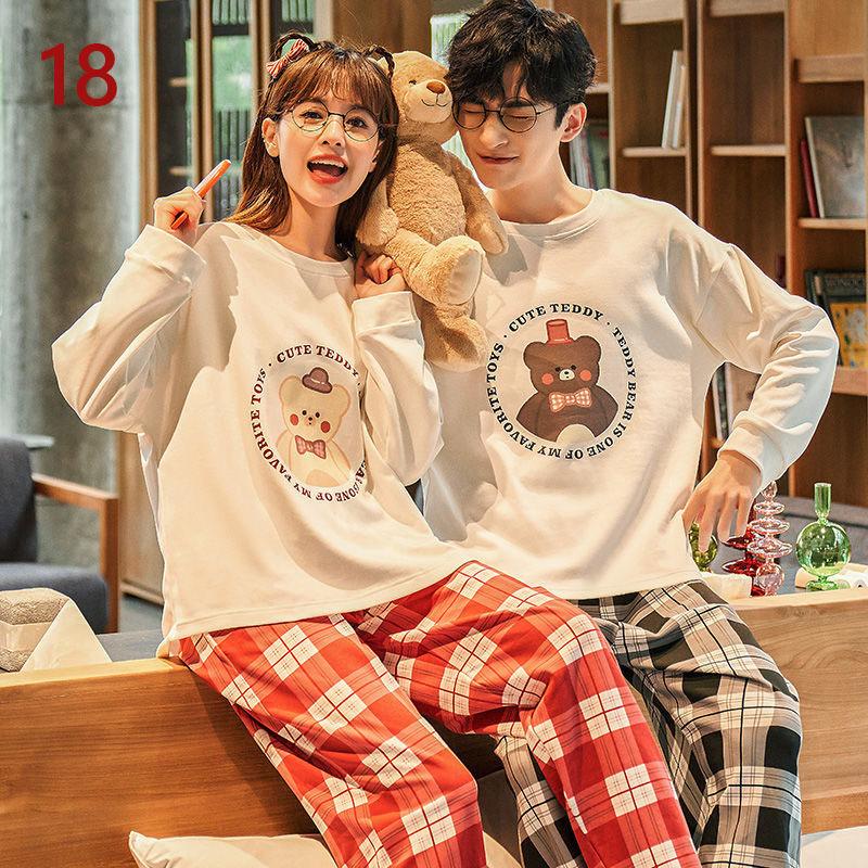 ペアパジャマ ペアルック レディース メンズ ルームウェア カープル 長袖 可愛い 寝巻き 春秋 上下セット 綿 快適 安い夫婦 恋人 お揃い 部屋着 単品売り Sy 晴 通販 Yahoo ショッピング