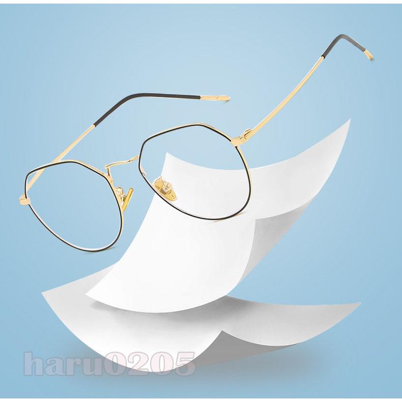 メーカー公式 メガネ 伊達メガネ 度なし 黒縁 丸形 ブルーライトカット Pcメガネ 軽女性用 男性用 クリア 透明 眼鏡 おしゃれ 量 紫外線 Uvカット めがね ケース付き