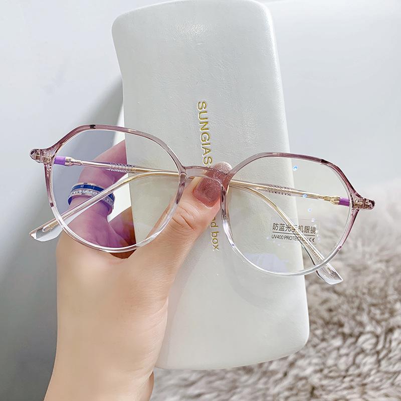 驚きの値段で メガネ レディース メンズ 度なし 伊達メガネ 黒縁 丸形 ブルーライトカット クリア 眼鏡 おしゃれ Pcメガネ 軽い 紫外線 Uvカット めがね 透明 ケース付き