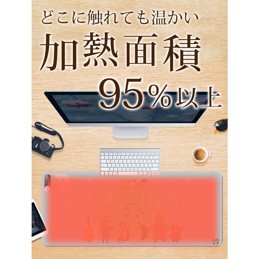 SALE】【4,560円⇒1,500円】ホットマット 温熱デスクマット ワイヤレス