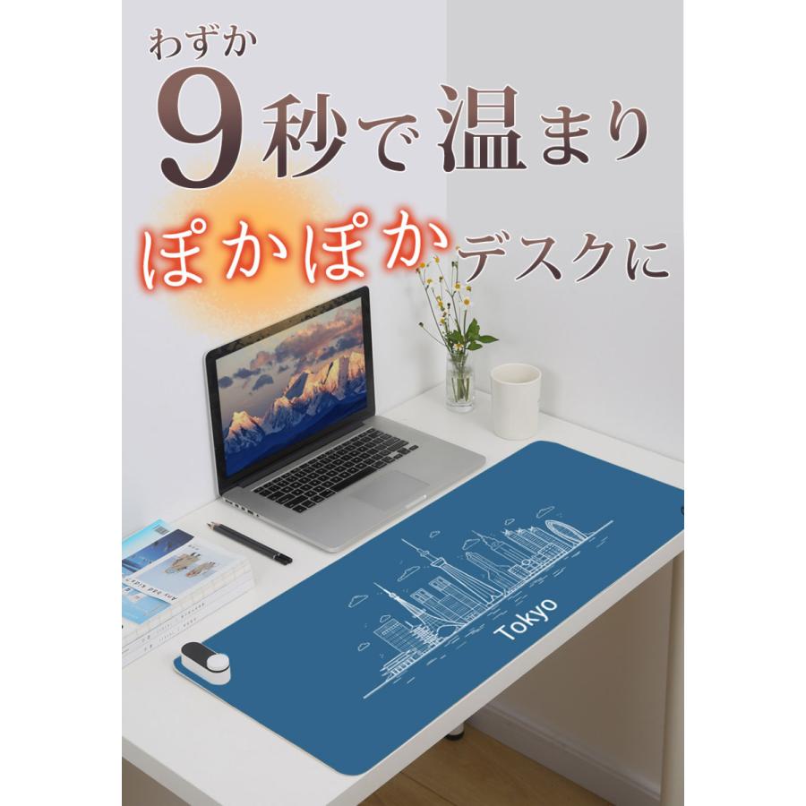 SALE】【4,560円⇒1,500円】ホットマット 温熱デスクマット ワイヤレス