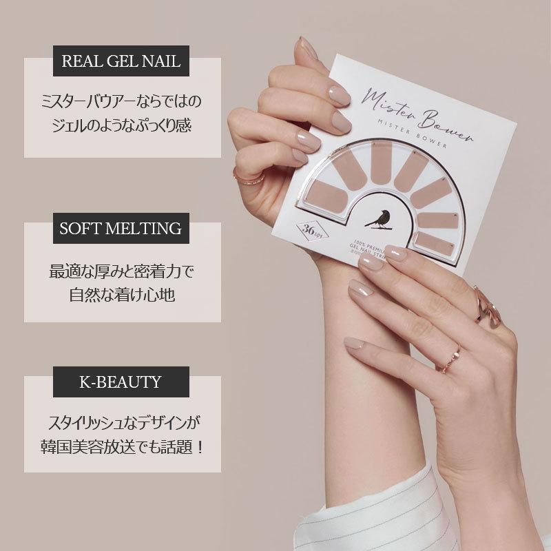 ジェルネイルシール 新色 36枚 ツヤ感 ぷっくり 韓国ネイル