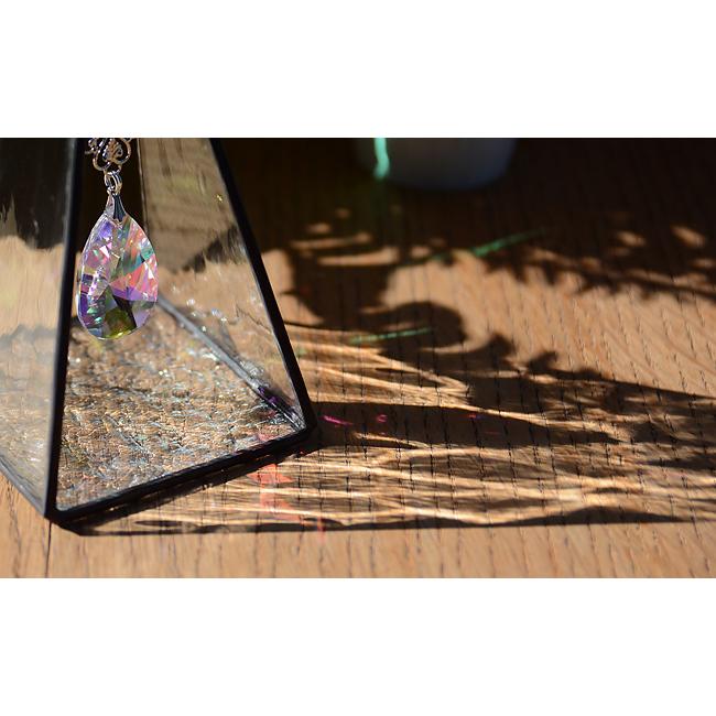 開運 サンキャッチャー ピュラミス（クリア） | ステンドグラス