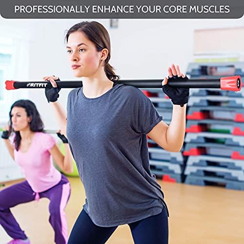 RitFit 20 LBウェイトワークアウトバー、ヨガ用ボディエクササイズバー、家庭やジムでの筋力トレーニング RitFit LBウェイトワークアウトバー ヨガ用ボディエクササイズバー 家庭やジムでの筋力トレーニング