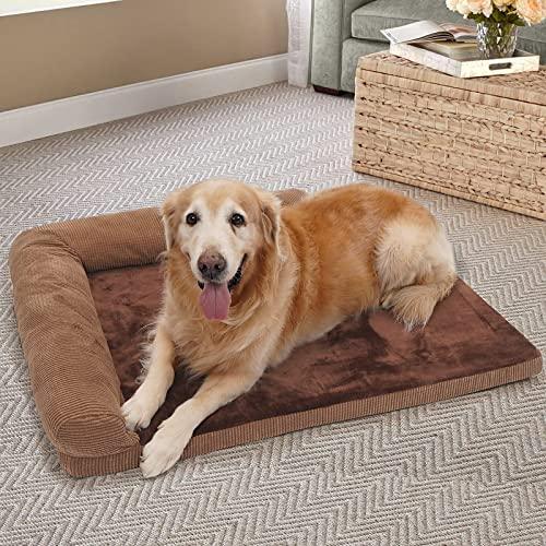 GAPZER大型整形外科用ドッグベッド大型犬用-防水フォームドッグベッドソファ (取り外し可能な洗えるカバー付き) ××××カーペットベッド (防水裏地付き) GAPZER大型整形外科用ドッグベッド大型犬用 防水フォームドッグベッドソファ 取り外し可能な洗えるカバー付き ××××カーペットベッド 防水裏地付き