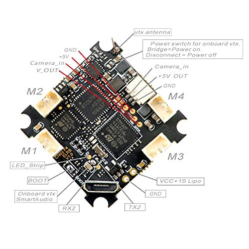 HAPPYMODEL CrazyF 4 ELRS AIO 5 in 1フライトコントローラー1 S内蔵DIT FPVレーシングドローン用900 MHz ELRS受信機 (868 MHz) MHz ELRS in HAPPYMODEL CrazyF AIO 1フライトコントローラー1 S内蔵DIT FPVレーシングドローン用900 ELRS受信機